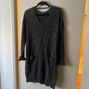 Cozy fuzzy sweater dress